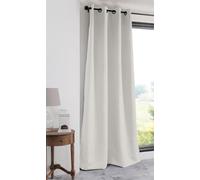 Rideau décoratif "BLACKOUT" occultant avec anneaux NOTTINO crème 135x250 cm (prix pour 1 pièce) France