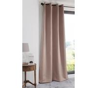 Rideau décoratif "BLACKOUT" occultant avec anneaux NOTTINO rose clair 135x250 cm (prix pour 1 pièce) France