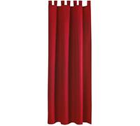 Rideau décoratif rideau occultant micro satin, Polyester, rot - salsa, 140x145cm