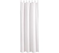 Rideau décoratif rideau occultant micro satin, Polyester, weiß - perlweiß, 140x145cm