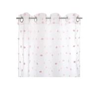 Atmosphera MULTI rideau à pompon rose