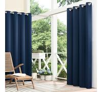 Rideau d'ext rieur occultant et thermique ECLIPSE Bradford imperm able illets pour patio ou porche (1 panneau) 52 po x 84 po Bleu marine