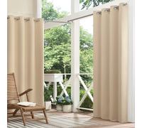 Rideau d'ext rieur occultant et thermique illets ECLIPSE Bradford pour patio ou porche (1 panneau) 52 po x 63 po en lin