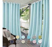 Rideau d'extérieur imperméable 190 x 230 cm - Pour jardin, terrasse, pergola et tonnelle - Un panneau - Protection UV - Décoration élégante de terrasse