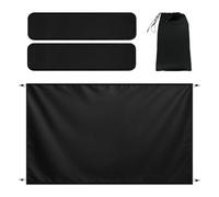 Rideau d'intimité pour camping-car,Tissu imperméable ajustable grand format avec corde magnétique,Rideaux pour porte de voiture - pour extérieur camion randonnée maison voyage pêche camping jardin mon