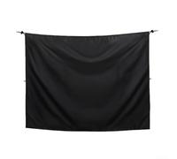 Rideau d'intimité pour usage extérieur avec tissu Oxford pour cabine de douche de camping pour cabine à langer pour véhicules (noir, 183 x 168 cm)