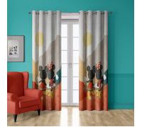 Rideau - Disney Mickey et Minnie - Multicolore - 140x250 cm - Style Enfant