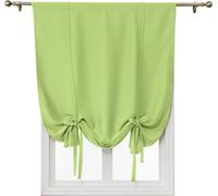 Rideau d'occultation simple, poche de barre Obscurcissement de l'espace isolé thermiquement Ombre romaine pour chambre à coucher salon cuisine petite fenêtre (vert, 80x120cm)