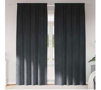 Rideau - double rideaux Vidaxl - 4107262 - Rideaux occultants avec Bandeau supérieur 2 pcs en Velours Gris Clair