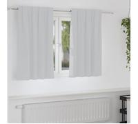 Rideau - double rideaux Vidaxl Rideaux avec des rideaux 2 pcs Gris pâle 140x140cm Polyester