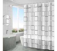 Rideau Douche Anti Moisissure, Rideau de Douche 200x200, Vrideau Baignoire