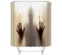 Rideau Douche Horreur Rousse Rideau de Douche Anti Moisissure Imperméable Rideaux de Douche Lavables Rideau Douche Tissu Polyester avec 12 Crochets(150x180cm)
