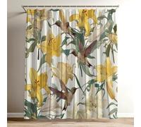 Rideau Douche Jaune Rideau de Douche 120x150 cm, 3D Coloré Imprimés Shower Curtain Lis Polyester Tissus en Imperméable, lavable Rideaux pour Baignoire avec 12 Crochets, Rideaux pour Salle Bain Wy-458