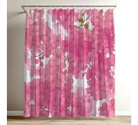 Rideau Douche Plante Rideau de Douche 120x150 cm, 3D Imprimés Shower Curtain Hortensia Polyester Tissus en Imperméable, lavable Rideaux pour Baignoire avec 12 Crochets, Rideaux pour Salle Bain Wy-480