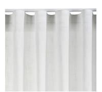 Rideau effet lin translucide pour salon, chambres - STORESDECO - Blanc - Tamisant