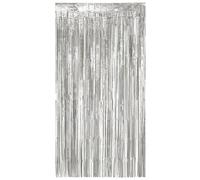 Rideau en aluminium argent métallique - 200 x 100 cm