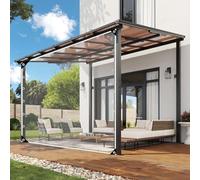 Rideau en bâche imperméable en PVC avec fermeture éclair, panneau de séparation transparent pour pergola, tonnelle, terrasse, personnalisable avec œillets