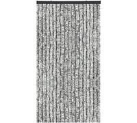 Rideau en chenille - Moustiquaire pour l'été - Extra large - 140 x 200 cm - Gris clair chiné - Blanc