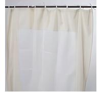 Rideau en coton à nouettes blanc naturel 150x250