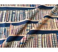 Rideau en coton pour bibliothèque - Impression numérique - 280 cm - Extra large (vendu au mètre)