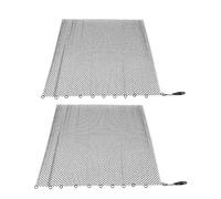 Rideau en de cheminée, Rideau de sécurité pour écran de cheminée, chaîne de Protection Contre Les étincelles pour Foyer, écrans Suspendus de Remplacement en métal (24 * 22 Pouces)