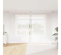 Rideau en Dentelle avec des rideaux Blanc Polyester Rideaux Modernes vidaXL vida