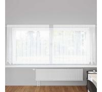 Rideau en Dentelle avec des rideaux Blanc Polyester Décor Rideaux d'Été vidaXL v