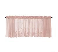 Rideau en Dentelle élégant et Pratique pour Cuisine café, idéal pour n'importe Quel Espace (Rose)