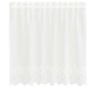Rideau en dentelle - vidaXL - Blanc - Polyester - 120x150 cm - Filtrant la lumière - Panneaux de confidentialité