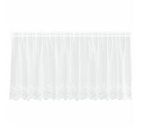 Rideau en Dentelle avec des rideaux Blanc Polyester Rideaux Modernes vidaXL vida