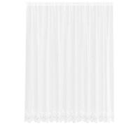 Rideau en Dentelle avec des rideaux Blanc Polyester Rideaux Modernes vidaXL vida