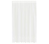 Rideau en Dentelle avec des rideaux Blanc Polyester Décor Rideaux d'Été vidaXL v