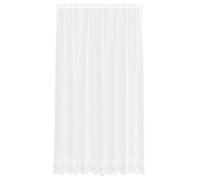 Rideau en dentelle - vidaXL - Blanc - Uni - Polyester - 220x200 cm - Léger - Lavable en machine à 40°C - Occultant