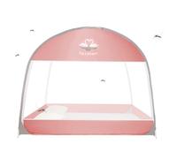 Rideau en filet portable : filet de lit, moustiquaire de chemise avec double porte extérieure pour chambre et