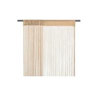 Rideau en fils 2 pcs 100 x 250 cm Beige