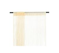 Rideau en Fils 2 pcs 100 x 250 cm Crème