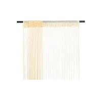 Rideau en fils 2 pcs 100 x 250 cm Crème