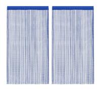 Rideau en fils 2 pcs 140 x 250 cm Bleu