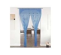 Vidaxl Rideau En Macramé Bleu 140x240 Cm Coton