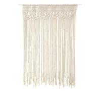 Rideau en macramé - Style bohème - Fait à la main - Plaque textile nouée - Joli rideau de porte - Séparateur de pièce tissé - Rideaux muraux décoratifs - Pour salon, chambre à coucher, arche de