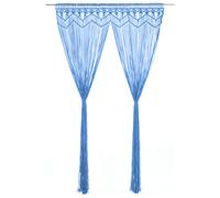 Rideau en Macramé Taupe Coton Séparateur de Pièce Plusieurs Couleurs vidaXL