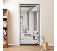 Rideau en maille anti-insectes de taille personnalisée, moustiquaire amovible pour porte, moustiquaire en maille polyester pour fenêtre, balcon, moustiquaire pour empêcher les moustiques d'entrer (l x