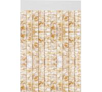 Rideau en peluche 120x200 beige chiné - blanc