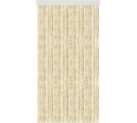 Rideau en peluche 80x200 cm rayures unies beige