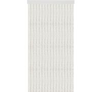 Rideau en peluche 80x220 cm rayures unies blanc