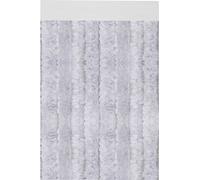 Rideau en peluche 90x220 rayures unies gris