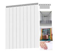 Rideau en PVC imperméable personnalisable pour pavillons, jardins et réfrigérateursTransparent Dimensions : 150 x 280 cm Idéal pour l'intérieur et l'extérieur