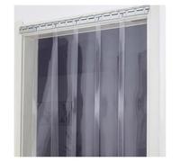 Rideau en PVC transparent de rechange en vinyle pour restaurants, bureaux et entrepôts, facile à nettoyer, 105 x 280 cm, solution flexible d'économie d'énergie
