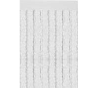 Rideau en velours 120x200 bandes unies blanc