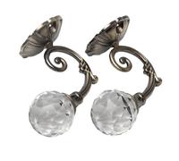 Rideau en verre de cristal métallique retenue mur cravate arrière crochet support cintre frenulum(B)